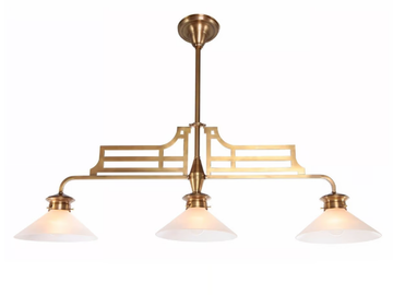 SNOOKER TRIPLE - Handmade brass pendant lamp by Patinas Lighting - view 3